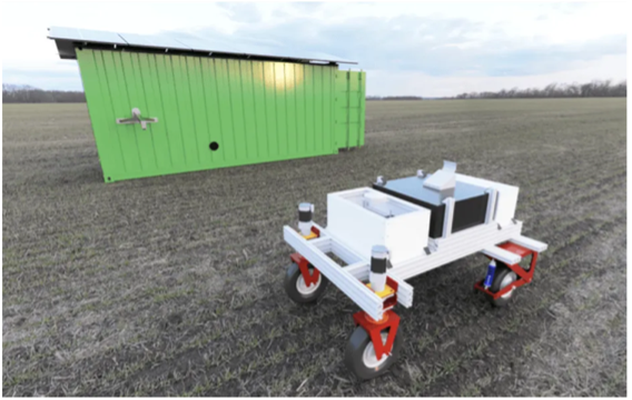Agrar-Roboter WaterWise auf dem Feld